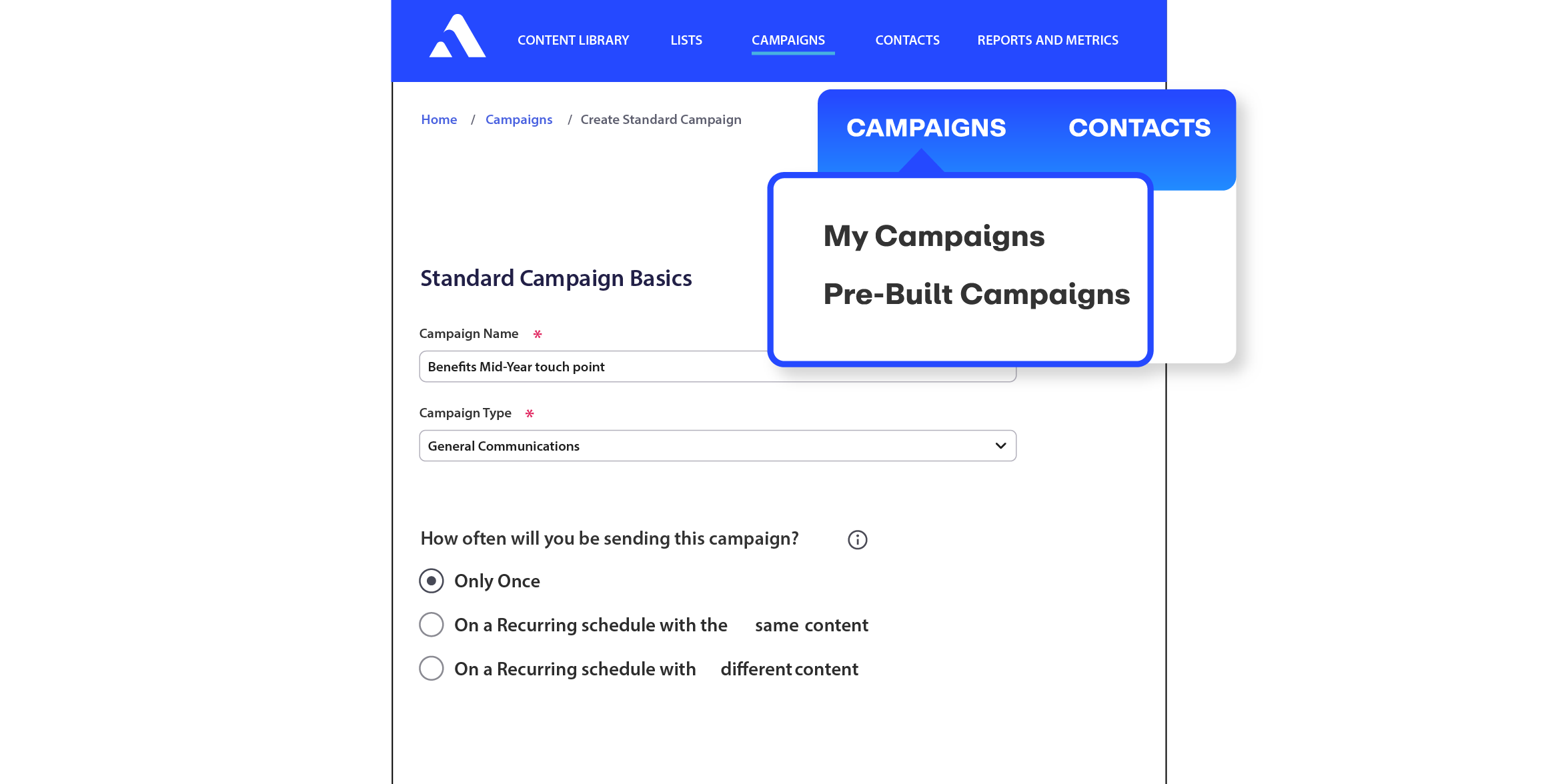 Send a campaign that is already written for you