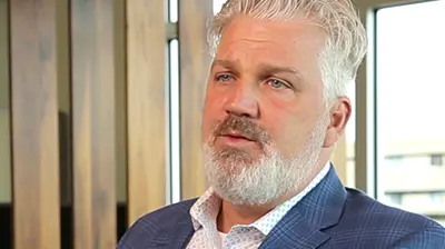 A man being interviewed